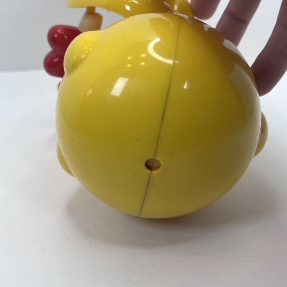 Vintage Tomy Roly Poly Yellow Bear and Cub Bell Chimes 1991 - Picture 6 of 7